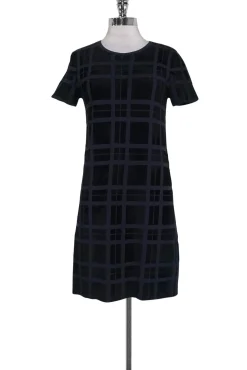 Theory - Black & Navy Terry Cloth Dress Sz S