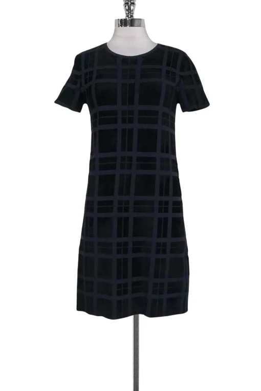 Theory - Black & Navy Terry Cloth Dress Sz S