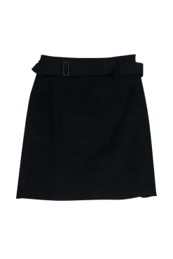 Theory - Black Belted Cotton Skirt Sz 6