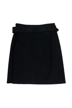 Theory - Black Belted Cotton Skirt Sz 6