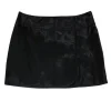 Theory - Black Calf Fur Wrap Miniskirt Sz 12