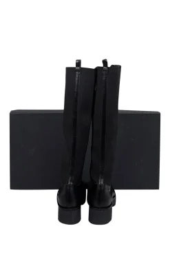 Theory - Black Laced Lug Boot Sz 10