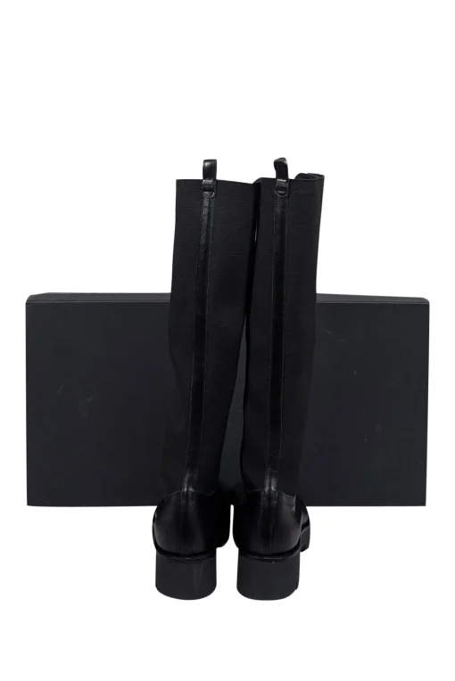 Theory - Black Laced Lug Boot Sz 10