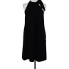 Theory - Black Pleated High Neck Dress Sz 2