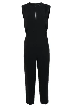 Theory - Black Sleeveless Straight Leg Jumpsuit Sz 8
