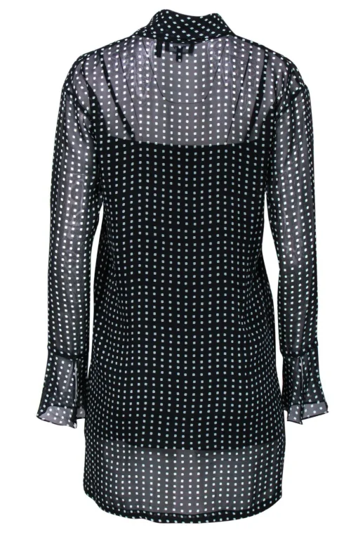 Theory - Black Square Print Shift Dress Sz 00