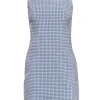 Theory - Blue & Beige Plaid Shift Dress Sz 2