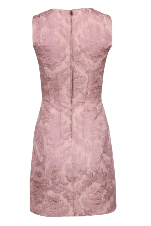 Theory - Blush Pink Floral Brocade Sleeveless Dress Sz S
