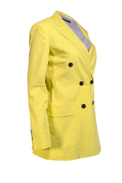 Theory - Bright Lime Linen Blend Blazer Sz 4