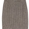 Theory - Brown Wool Houndstooth Pencil Skirt Sz 8