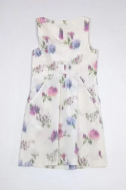 Theory - Cream Printed Dress Sz 4