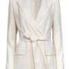 Theory - Cream Waist Tie Blazer Sz 4