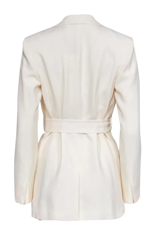 Theory - Cream Waist Tie Blazer Sz 4