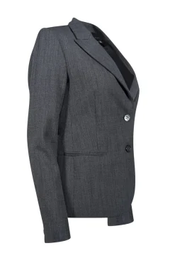 Theory - Dark Grey & Black Wool Blend Blazer Sz 6