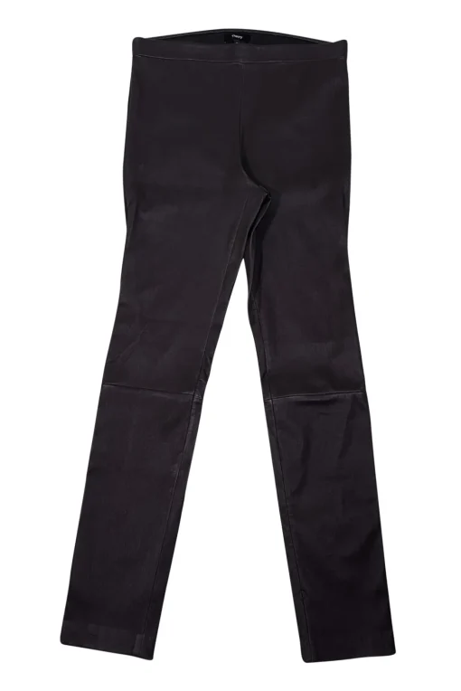 Theory - Dark Redwood Lamb Leather Leggings Sz 10