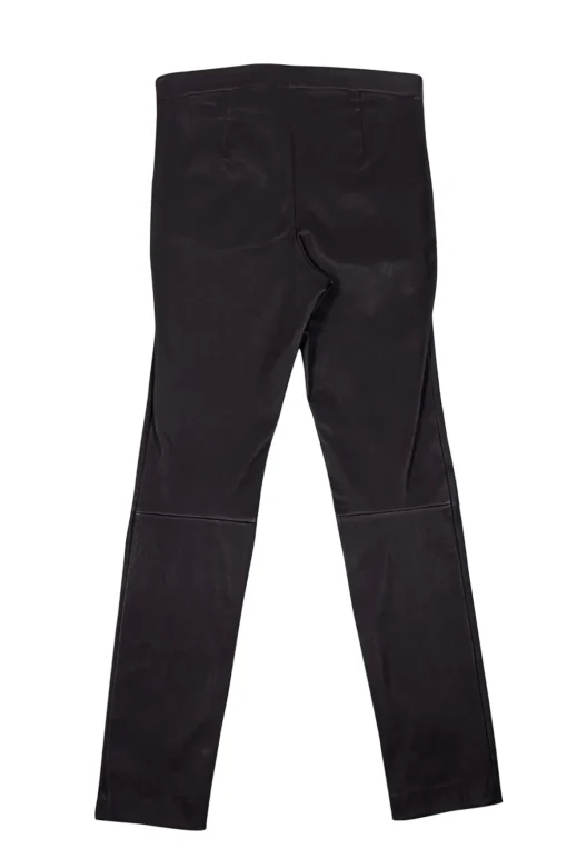 Theory - Dark Redwood Lamb Leather Leggings Sz 10