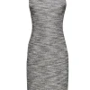 Theory - Gray Speckled Tweed Sheath Dress Sz 6