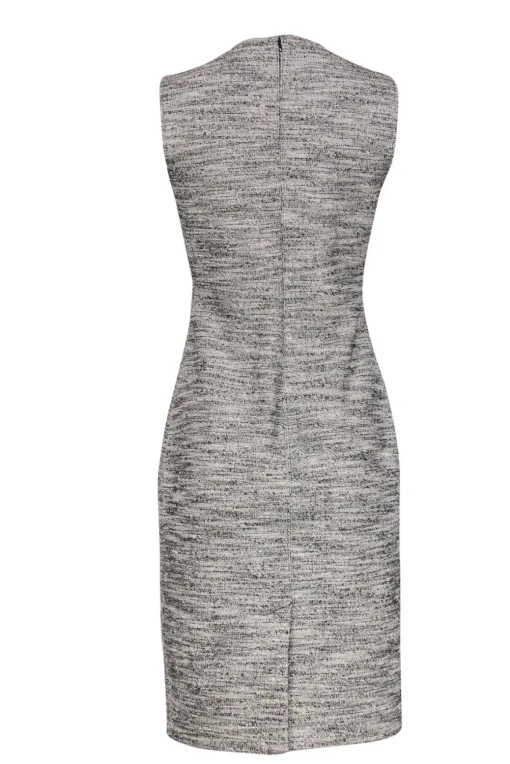 Theory - Gray Speckled Tweed Sheath Dress Sz 6