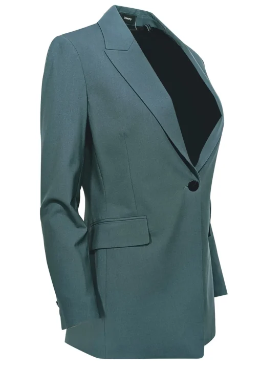 Theory - Green Single Button Blazer Sz 4