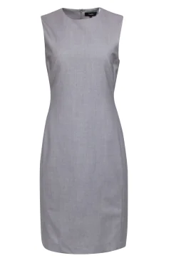 Theory - Grey Sleeveless Knee-length Sheath Dress Sz 8