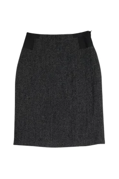 Theory - Grey Tweed Wool Blend Pencil Skirt Sz 4
