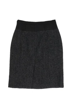 Theory - Grey Tweed Wool Blend Pencil Skirt Sz 4