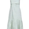Theory - Light Green Linen Blend Sleeveless Dress Sz P