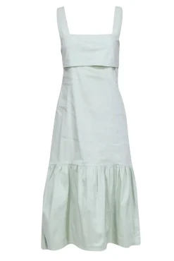 Theory - Light Green Linen Blend Sleeveless Dress Sz P