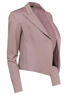 Theory - Mauve Peak Lapel Cropped Blazer Sz 0