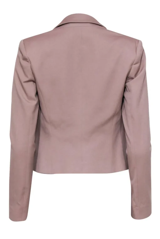 Theory - Mauve Peak Lapel Cropped Blazer Sz 0