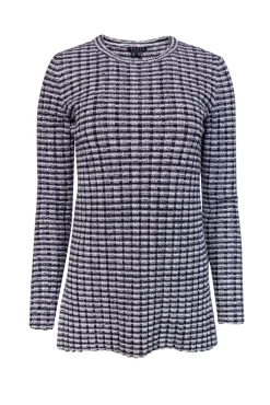 Theory - Navy & White Wool Blend Sweater Sz S