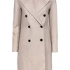 Theory - Oatmeal Wool & Cashmere Double Breasted Coat Sz P