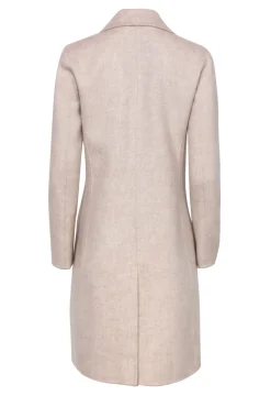 Theory - Oatmeal Wool & Cashmere Double Breasted Coat Sz P