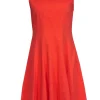 Theory - Orange Sleeveless A-Line Dress Sz 8