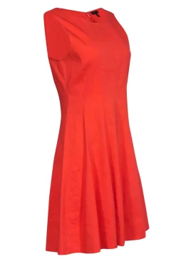 Theory - Orange Sleeveless A-Line Dress Sz 8