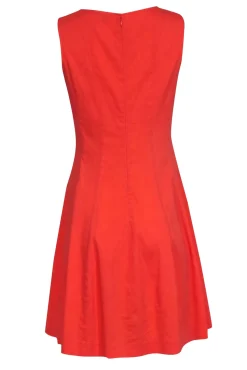 Theory - Orange Sleeveless A-Line Dress Sz 8