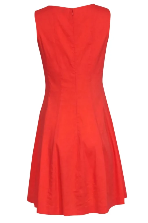 Theory - Orange Sleeveless A-Line Dress Sz 8