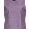 Theory - Orchid Linen Blend Tank Sz L