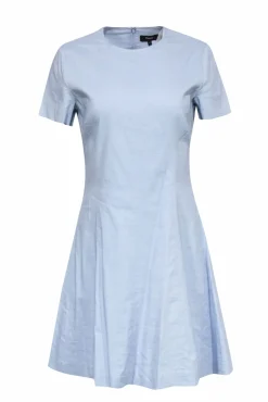Theory - Powder Blue Fit & Flare Linen Drress Sz 4