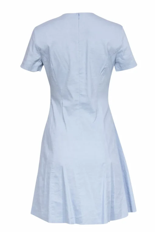 Theory - Powder Blue Fit & Flare Linen Drress Sz 4