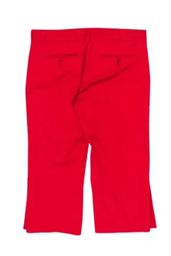 Theory - Red Capri Pants w/ Button Cuffs Sz 0