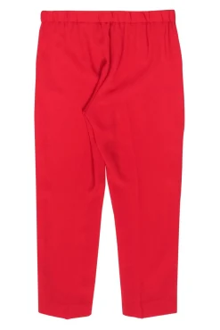 Theory - Red Creased Pull-On Slacks Sz 4
