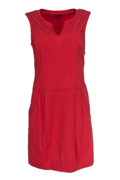 Theory - Red Sleeveless Sheath Dress Sz 6