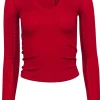 Theory - Red Wool Blend V-neck Sweater Sz XS
