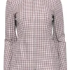 Theory - White, Tan, & Orange Plaid Zipper Front Blazer Sz 4