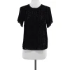 Theyskens' Theory - Black & Brown Short Sleeve Top Sz P