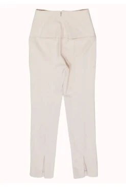 Tibi - Beige Skinny Pants w/Lace Up Pants Sz 2