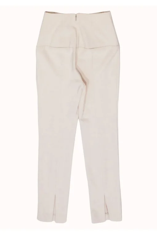 Tibi - Beige Skinny Pants w/Lace Up Pants Sz 2
