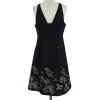 Tibi - Black & Taupe Floral Print Dress Sz 8