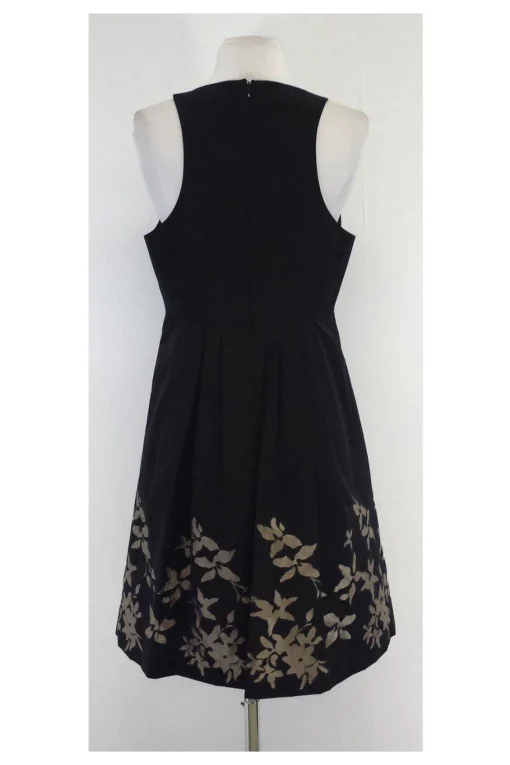 Tibi - Black & Taupe Floral Print Dress Sz 8
